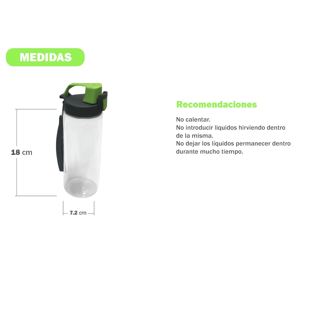 Caramañola Transparente 750ml - Imagen 2