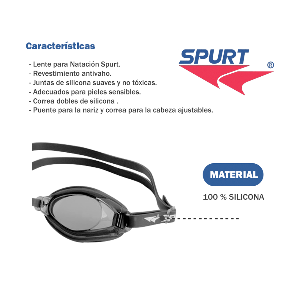Lente Natacion SPURT Adulto - Imagen 4