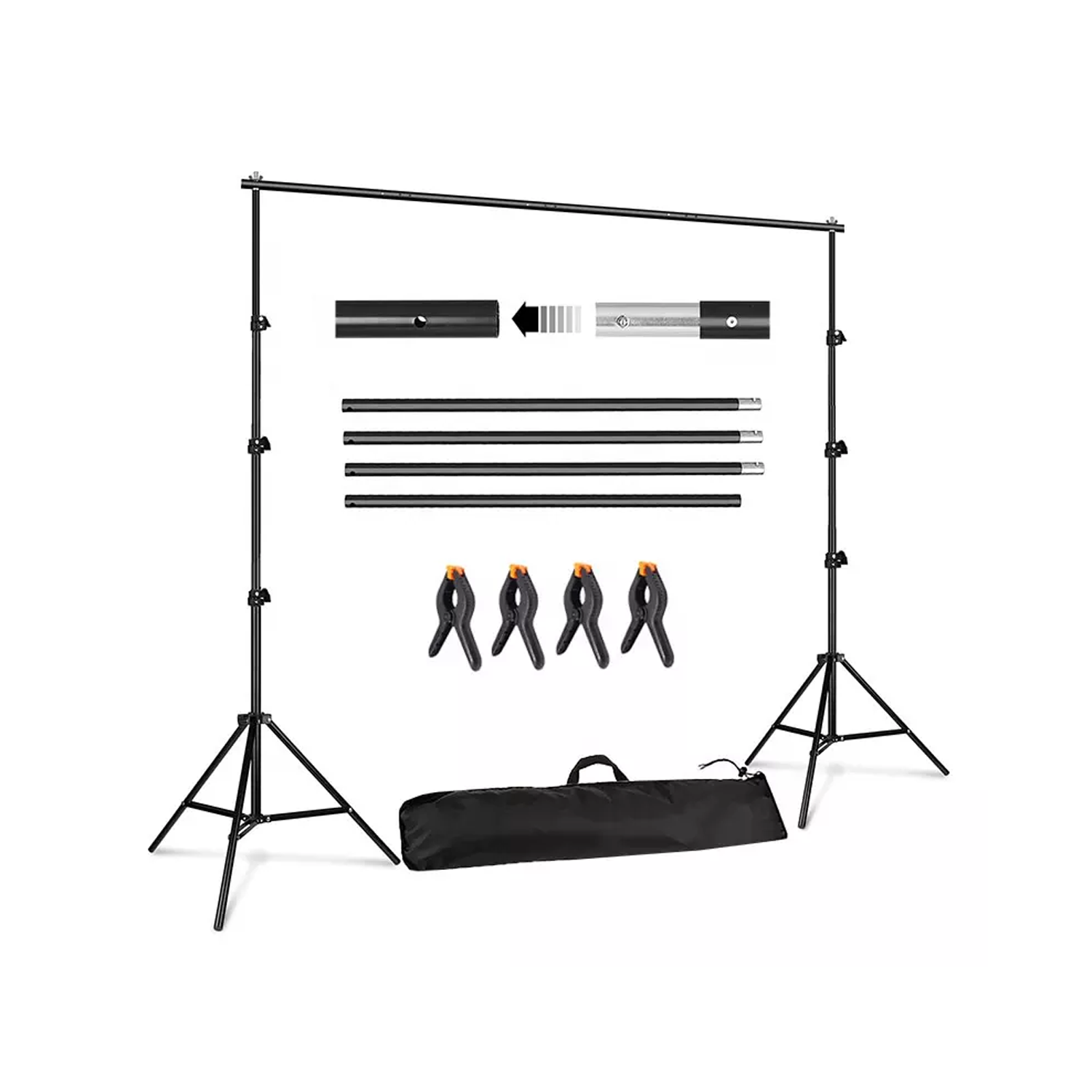 Set portafondos de estudio fotográfico - Imagen 2