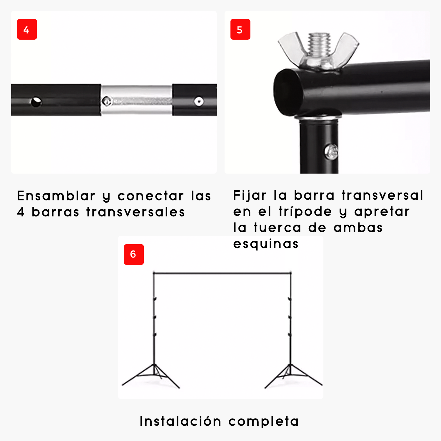 Set portafondos de estudio fotográfico - Imagen 6